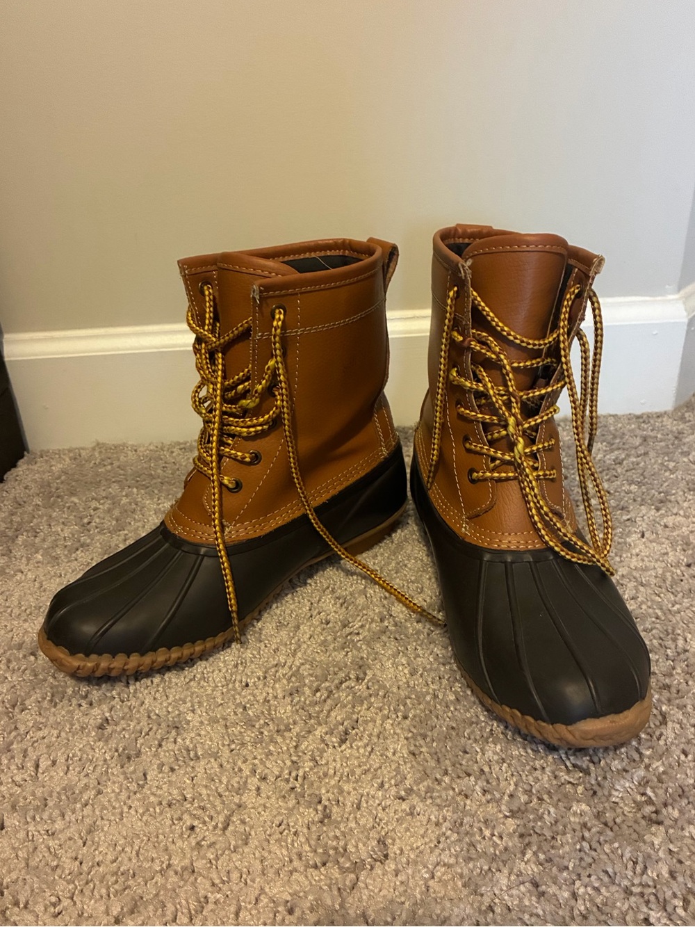 Classic Duck Boots in Brown and Black